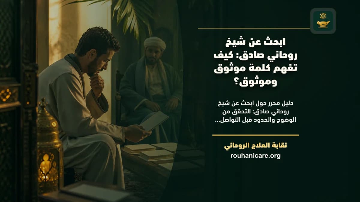 ابحث عن شيخ روحاني صادق: كيف تختار استشارة روحانية بخصوصية؟