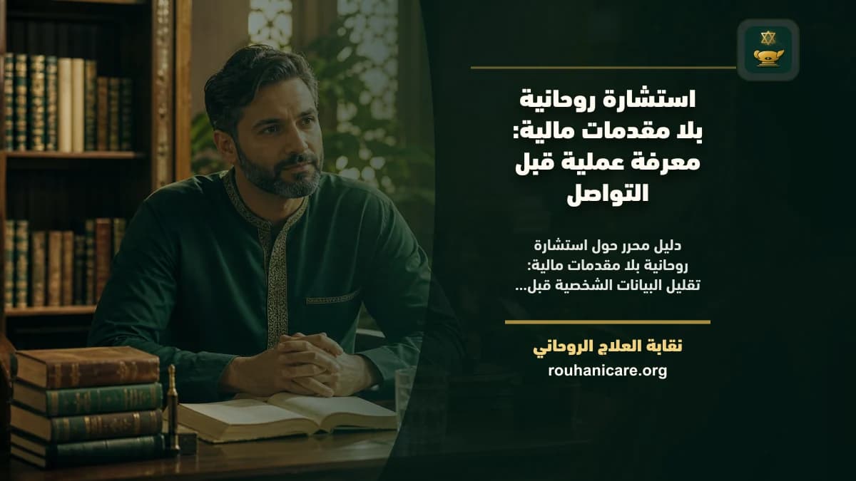 استشارة روحانية بلا مقدمات مالية: كيف تختار استشارة روحانية بخصوصية؟