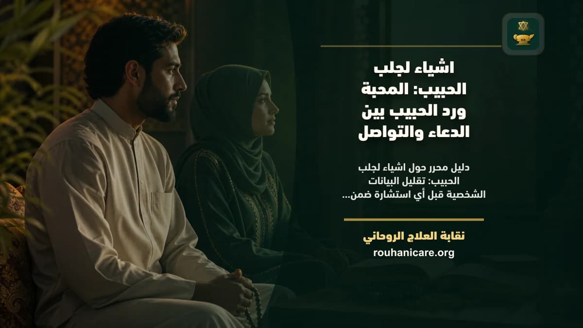 اشياء لجلب الحبيب: استشارة روحانية للصلح والسكينة