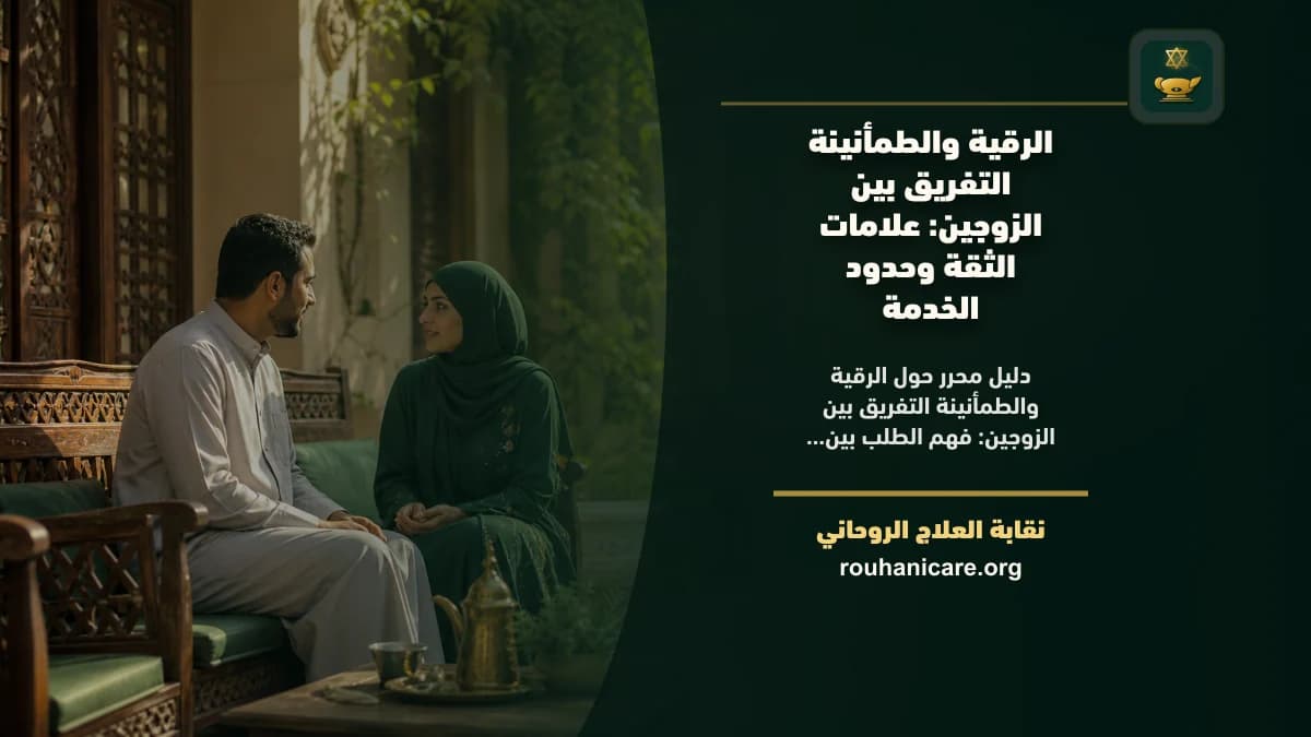 الرقية والطمأنينة التفريق بين الزوجين: فهم روحاني هادئ بلا وعود مبالغ فيها