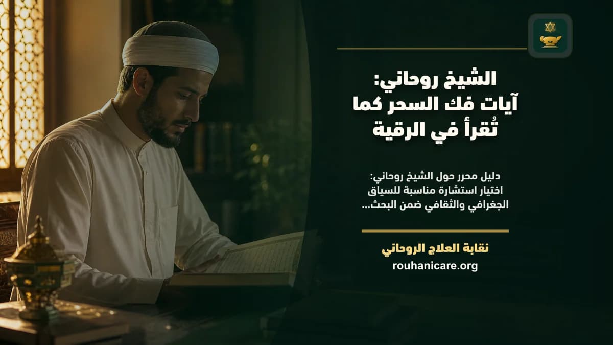 الشيخ روحاني: كيف تختار استشارة روحانية بخصوصية؟