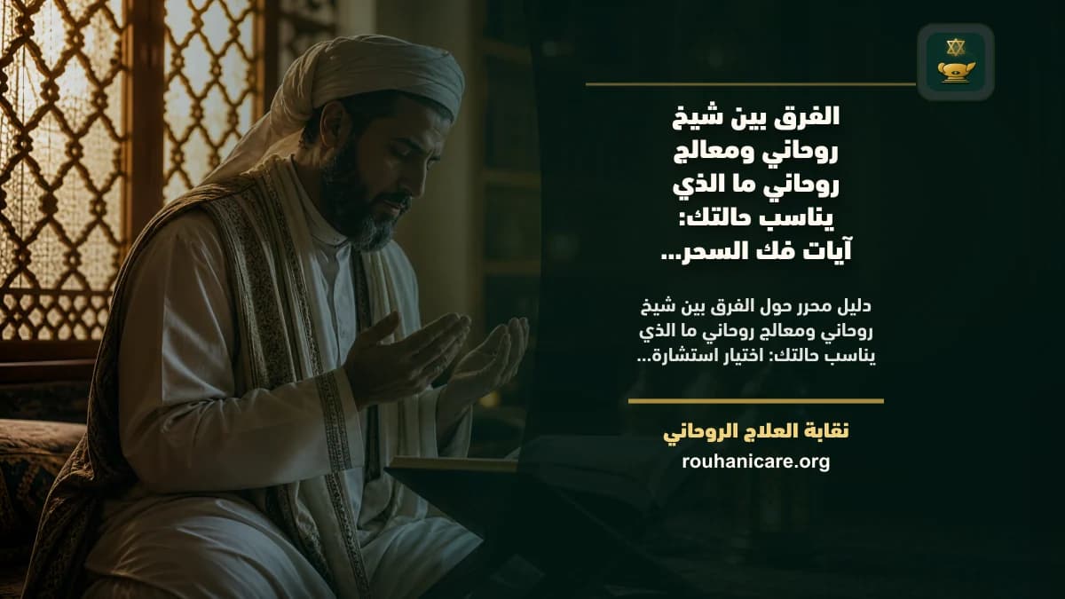 الفرق بين شيخ روحاني ومعالج روحاني ما الذي يناسب حالتك: دليل اختيار هادئ ومسؤول