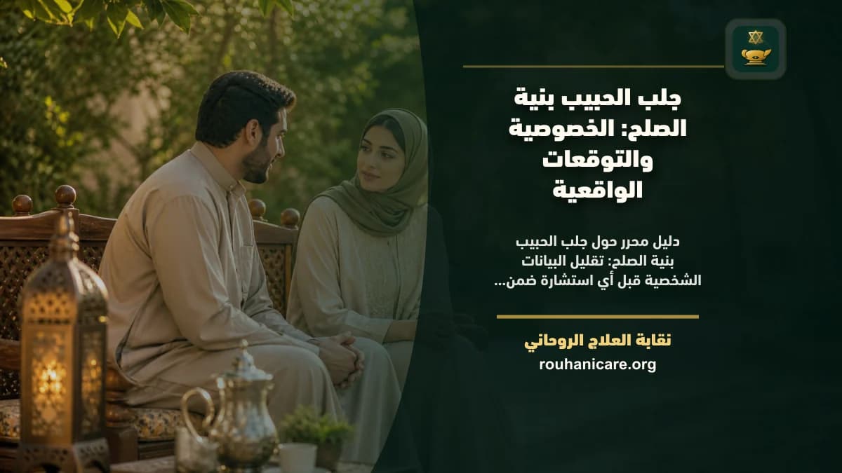 جلب الحبيب بنية الصلح: استشارة روحانية للسلام وإعادة الوئام