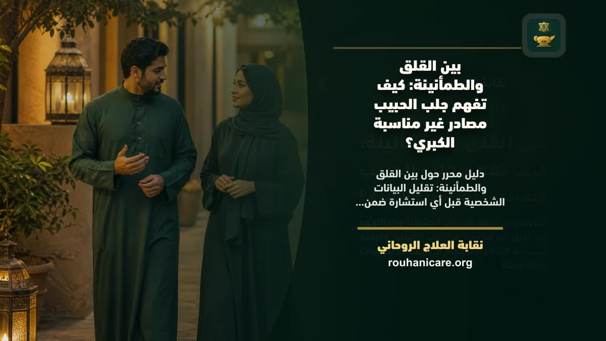 جلب الحبيب مصادر غير مناسبة الكبري: استشارة روحانية للصلح والسكينة