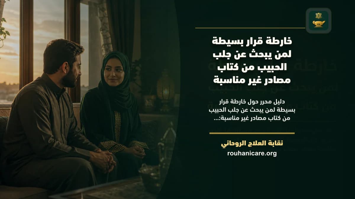 جلب الحبيب من كتاب مصادر غير مناسبة: استشارة روحانية للصلح والسكينة