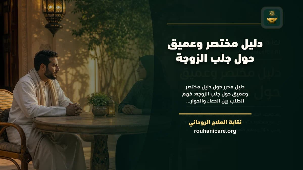 جلب الزوجة: استشارة روحانية لإعادة الوئام والطمأنينة