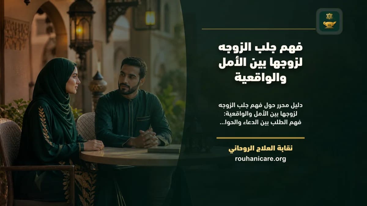 جلب الزوجه لزوجها: استشارة روحانية للصلح والسكينة