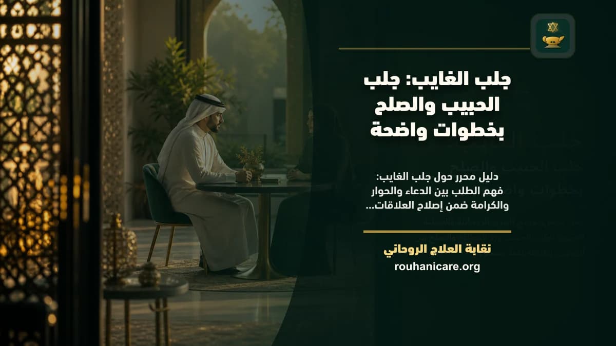 جلب الغايب: استشارة روحانية للصلح والسكينة
