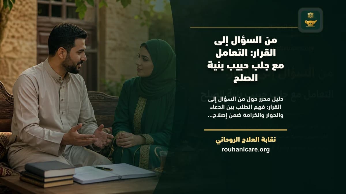 جلب حبيب بنية الصلح: استشارة روحانية للصلح والسكينة