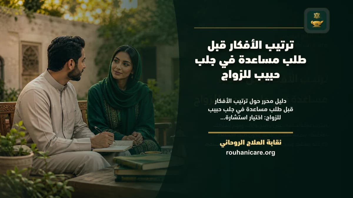 جلب حبيب للزواج: استشارة روحانية للصلح والسكينة