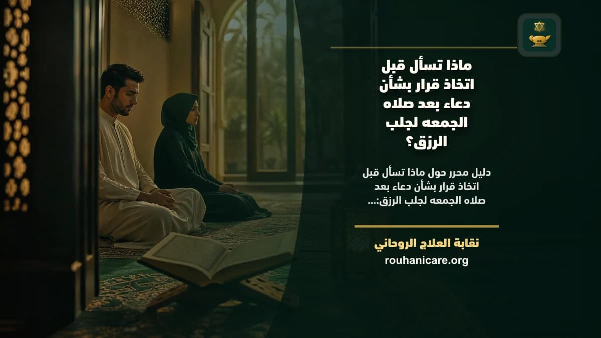 دعاء بعد صلاه الجمعه لجلب الرزق: فهم روحاني هادئ بلا وعود مبالغ فيها