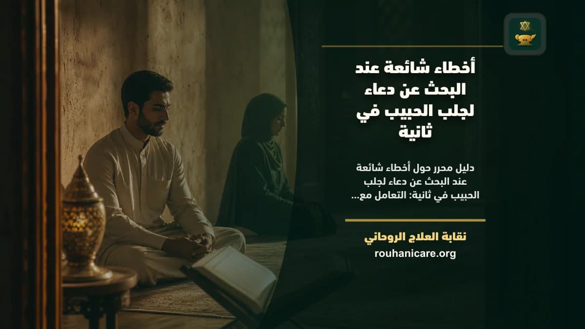 الدعاء لجلب الحبيب بسرعة: رؤية روحانية متزنة ومسؤولة