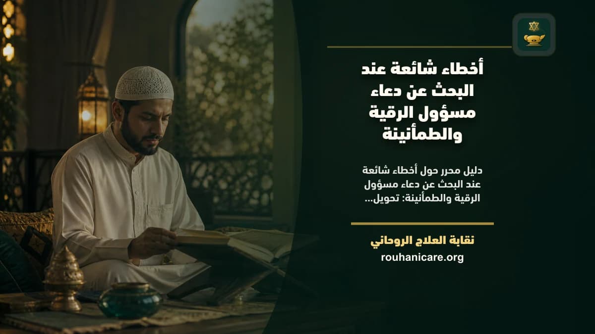 دعاء مسؤول الرقية والطمأنينة: فهم روحاني هادئ بلا وعود مبالغ فيها