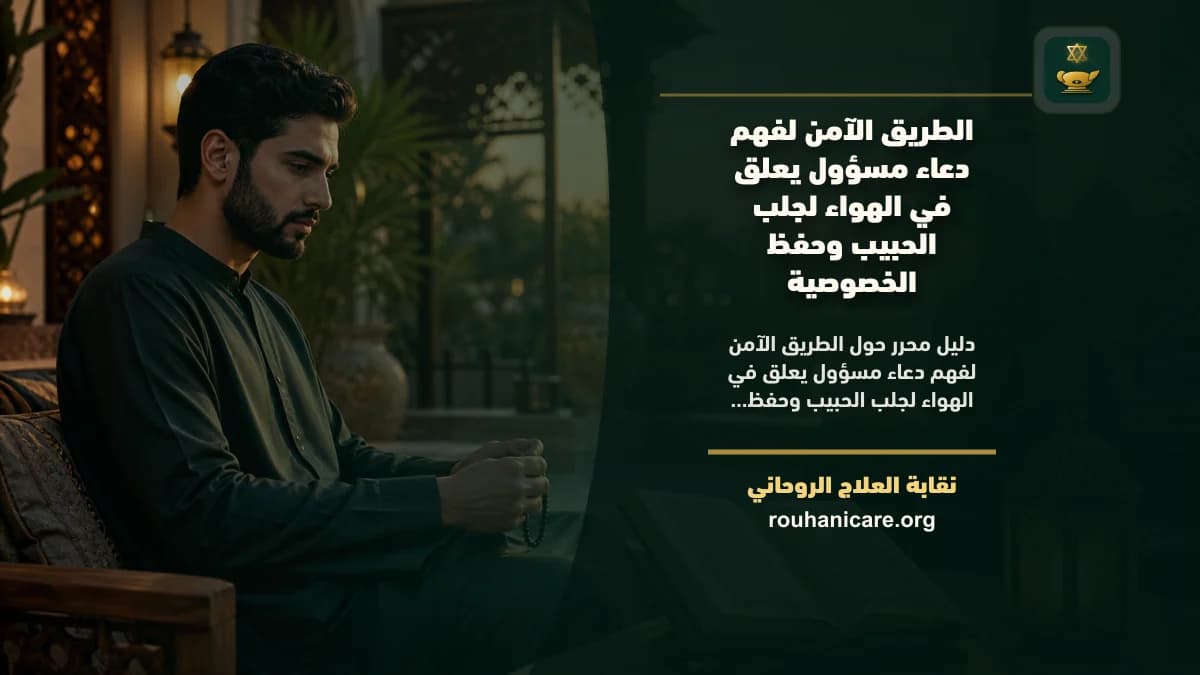 دعاء مسؤول يعلق في الهواء لجلب الحبيب: فهم روحاني هادئ بلا وعود مبالغ فيها