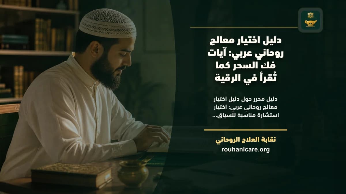دليل اختيار معالج روحاني عربي: كيف تختار استشارة روحانية بخصوصية؟