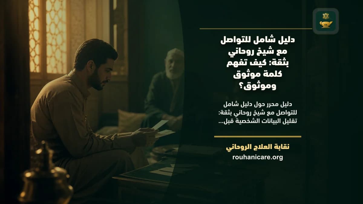 دليل شامل للتواصل مع شيخ روحاني بثقة: كيف تختار استشارة روحانية بخصوصية؟