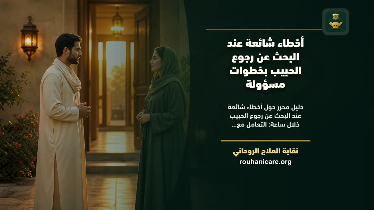 رجوع الحبيب خلال ساعة: استشارة روحانية للصلح والسكينة