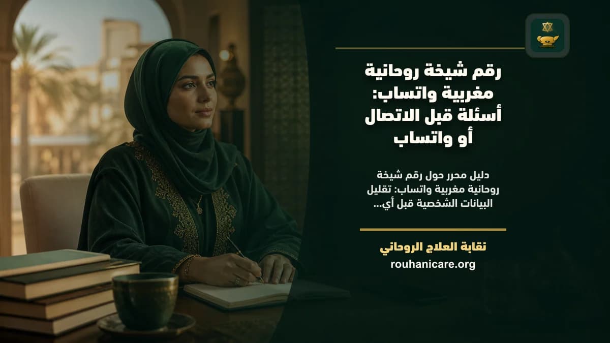 رقم شيخة روحانية مغربية واتساب: دليل اختيار هادئ ومسؤول