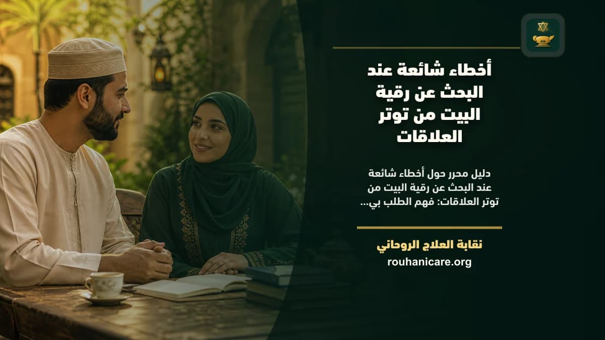 رقية البيت من توتر العلاقات: فهم روحاني هادئ بلا وعود مبالغ فيها