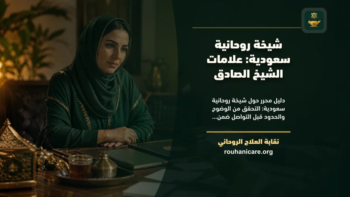 شيخة روحانية سعودية: دليل اختيار هادئ ومسؤول