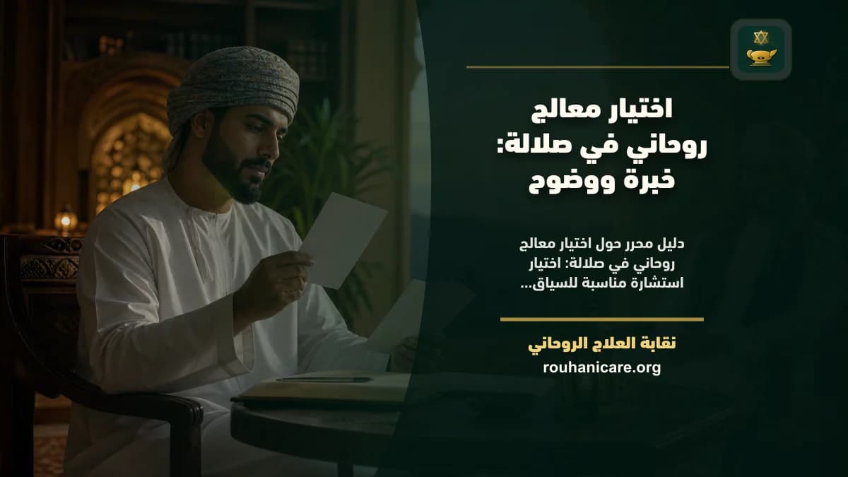شيخ روحاني في صلالة: كيف تختار استشارة روحانية بخصوصية؟