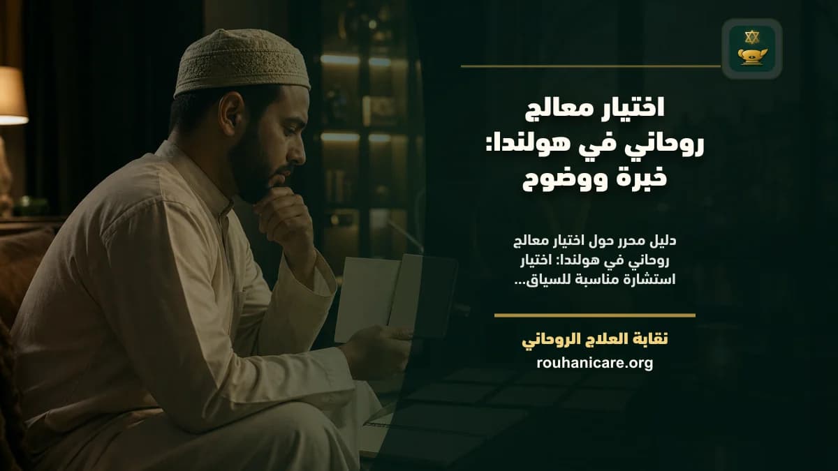 شيخ روحاني في هولندا: كيف تختار استشارة روحانية بخصوصية؟