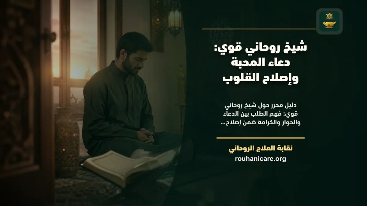 شيخ روحاني قوي: استشارة روحانية موثوقة وسرية