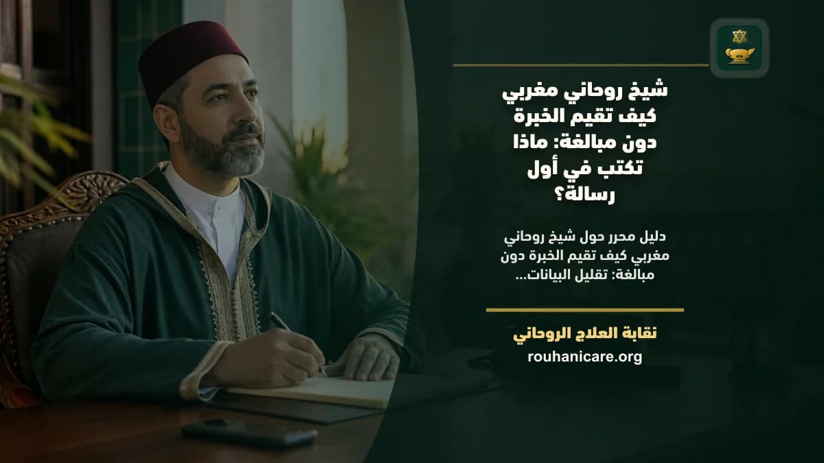 شيخ روحاني مغربي كيف تقيم الخبرة دون مبالغة: دليل اختيار هادئ ومسؤول