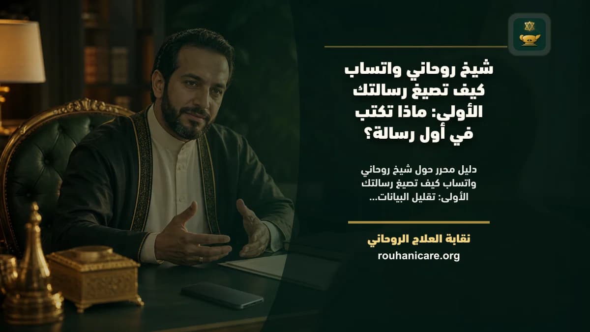 شيخ روحاني واتساب كيف تصيغ رسالتك الأولى: استشارة روحانية موثوقة وسرية