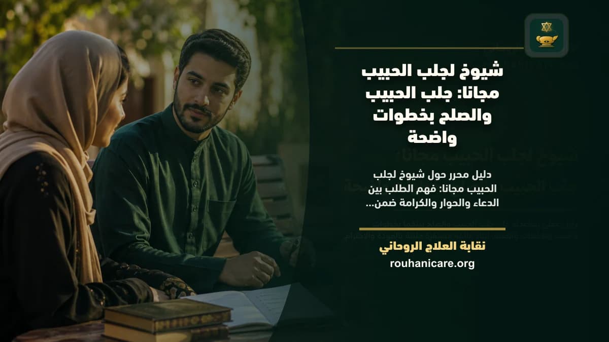 شيوخ لجلب الحبيب مجانا: استشارة روحانية للصلح والسكينة