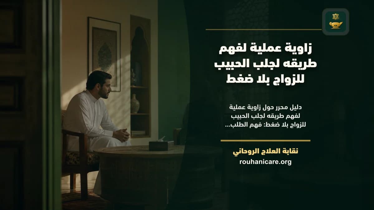 طريقه لجلب الحبيب للزواج: استشارة روحانية للصلح والسكينة