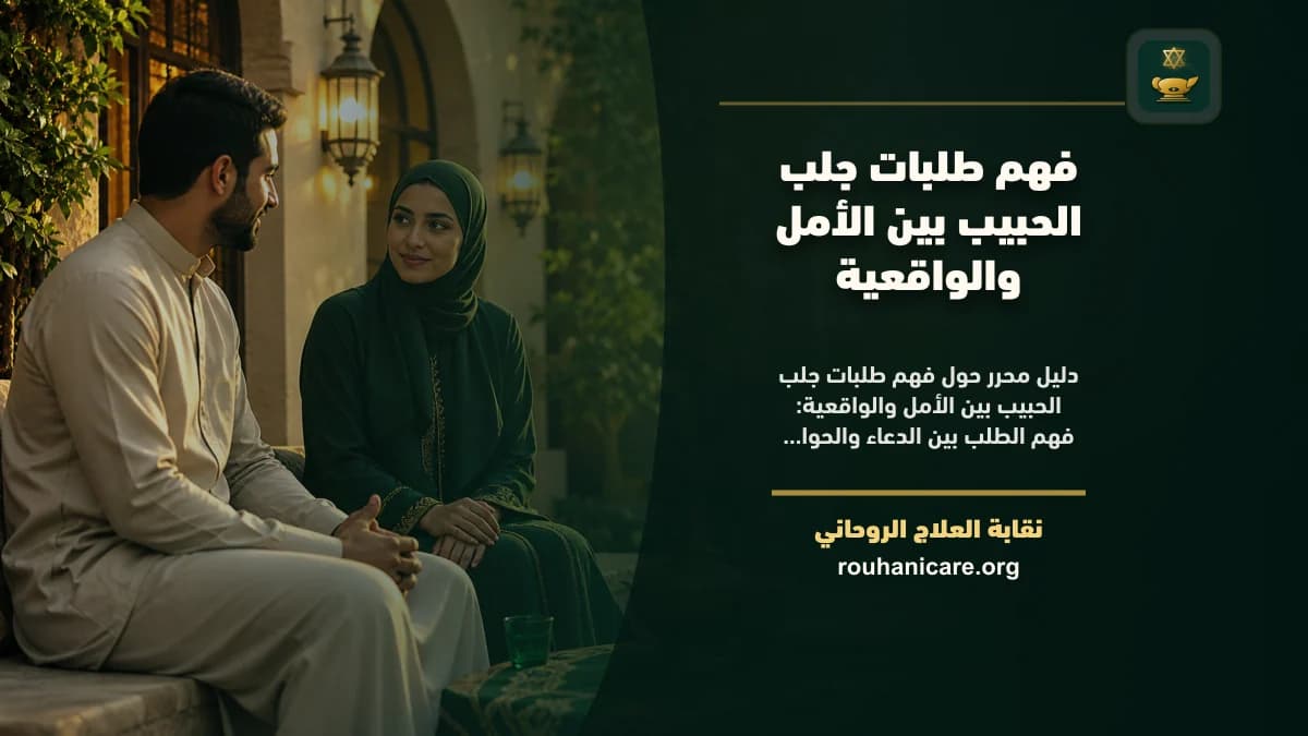 طلبات جلب الحبيب: استشارة روحانية للصلح والسكينة