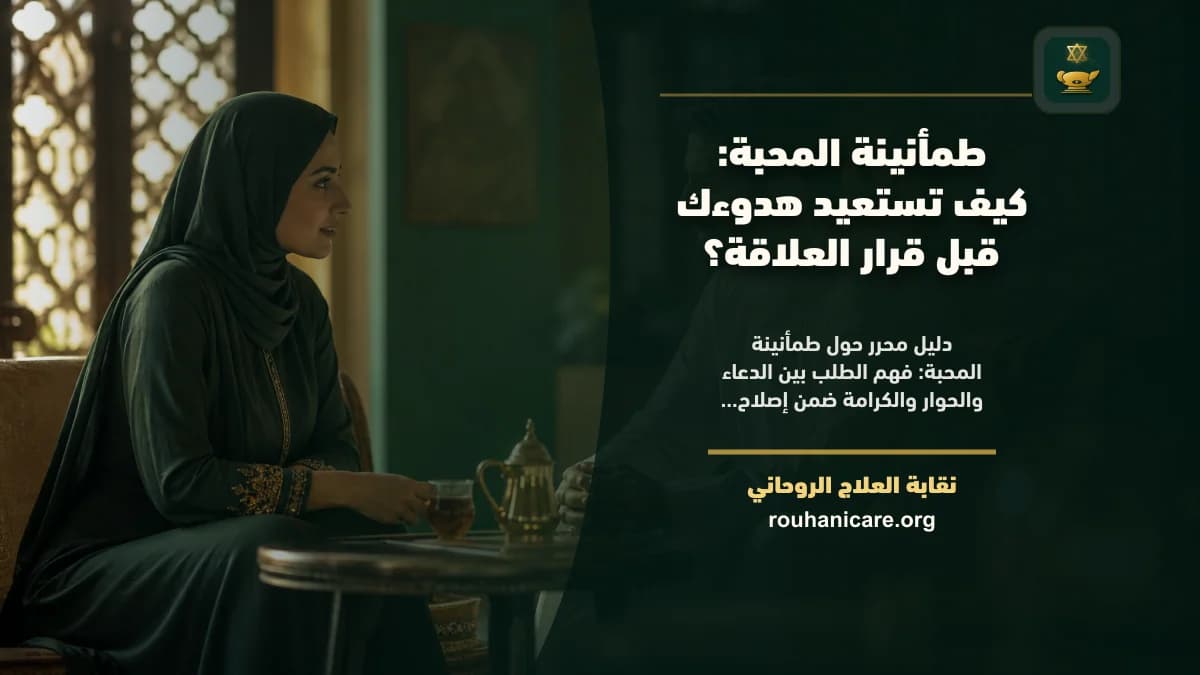 طمأنينة المحبة: استشارة روحانية للصلح والسكينة