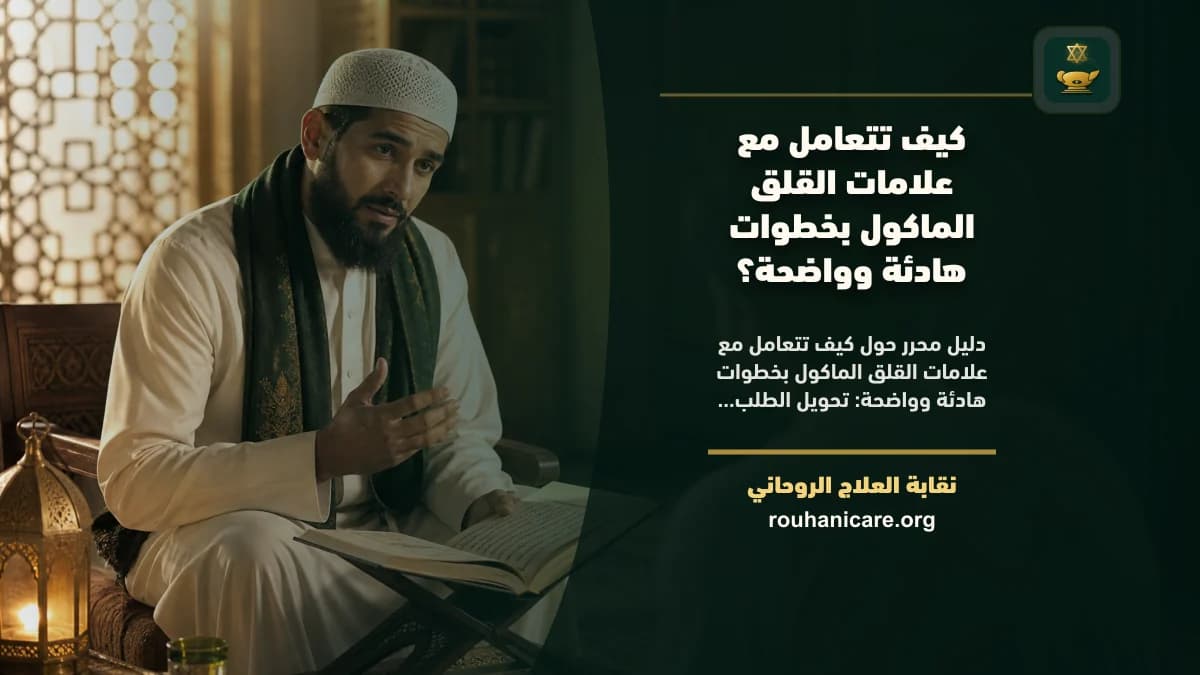 علامات القلق الماكول: دليل استشارة روحانية مسؤولة