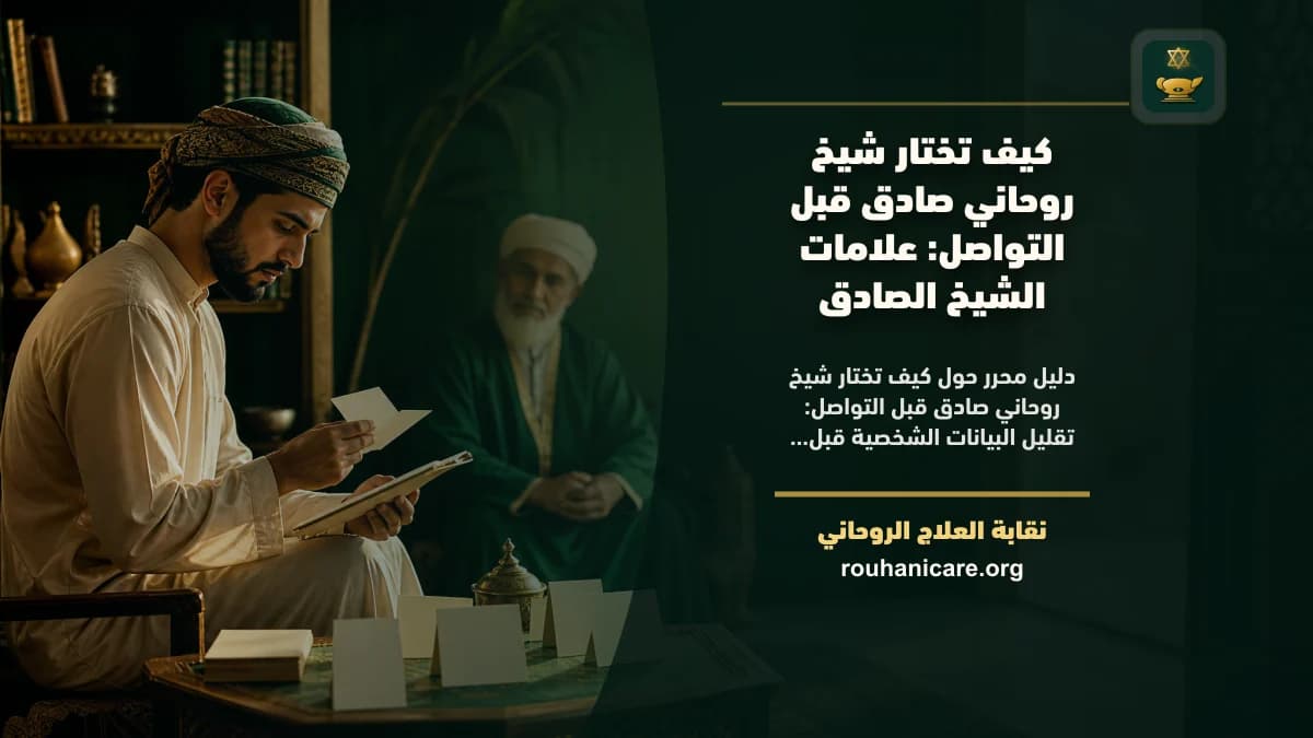 كيف تختار شيخ روحاني صادق قبل التواصل: استشارة روحانية موثوقة وسرية