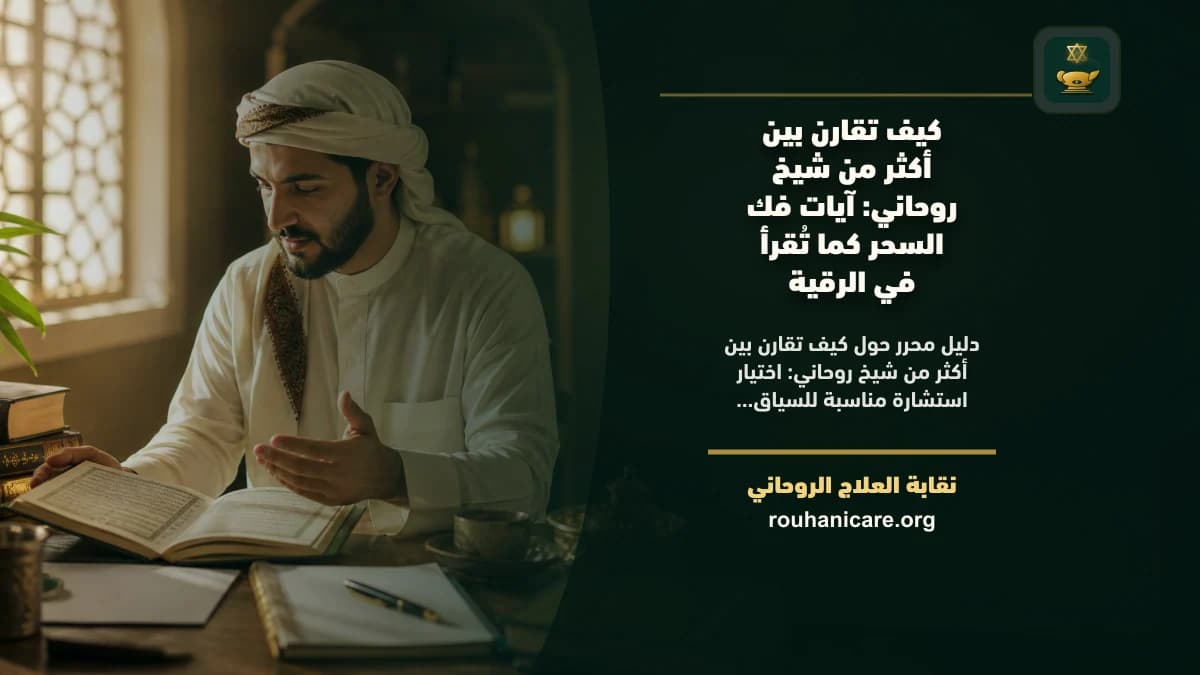 كيف تقارن بين أكثر من شيخ روحاني: استشارة روحانية موثوقة وسرية