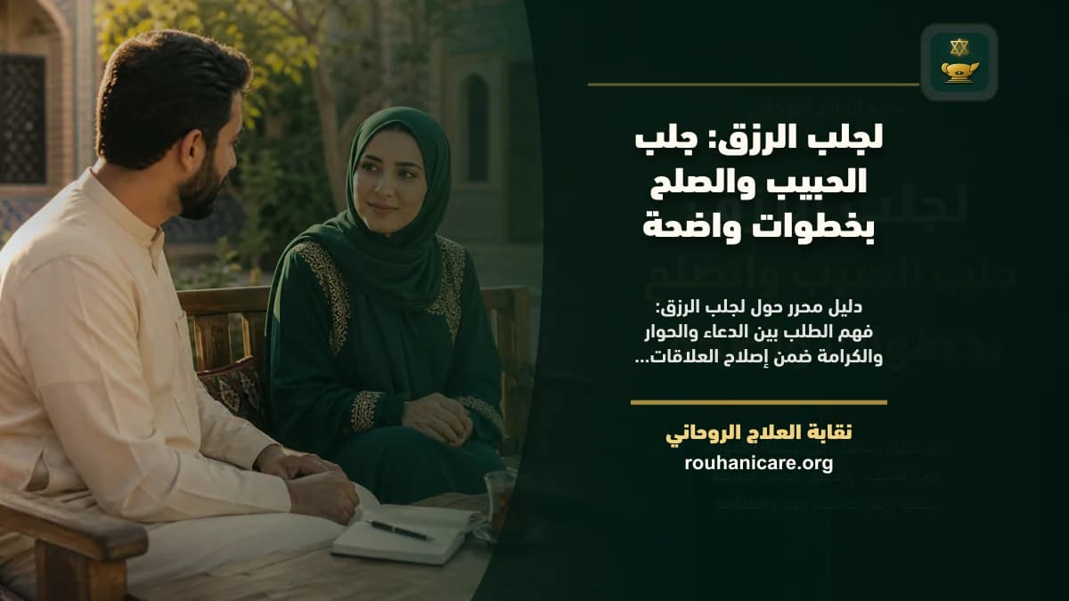 لجلب الرزق: استشارة روحانية للصلح والسكينة