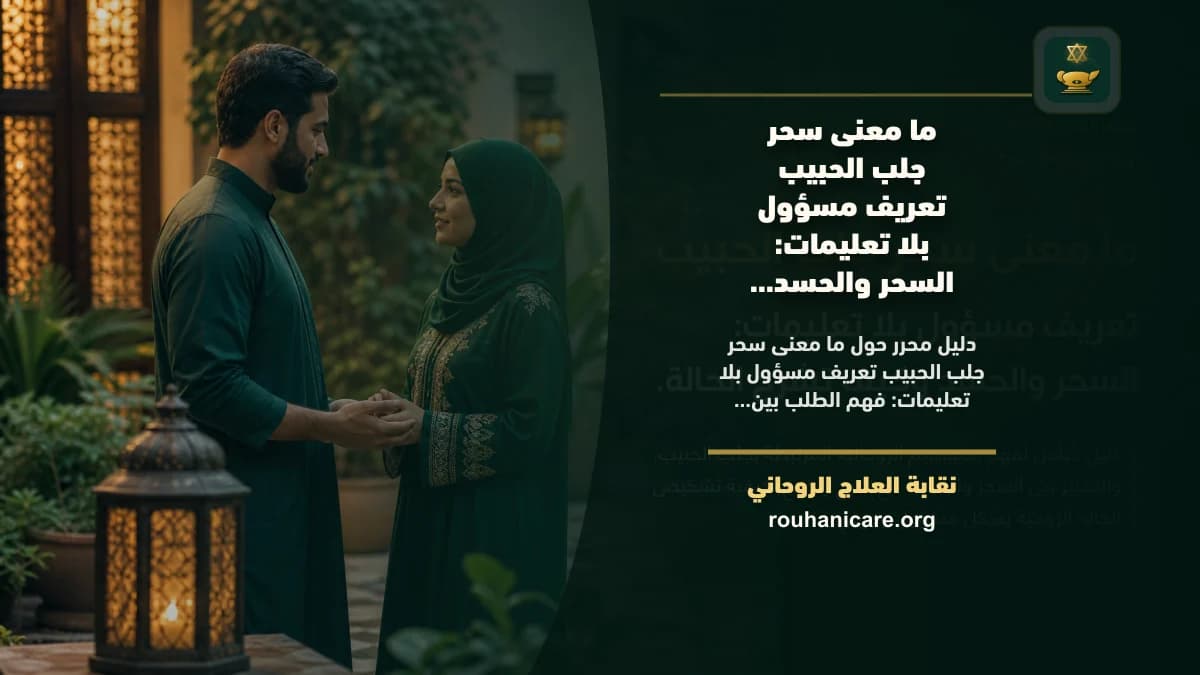ما معنى سحر جلب الحبيب تعريف مسؤول بلا تعليمات: فهم روحاني هادئ بلا وعود مبالغ فيها