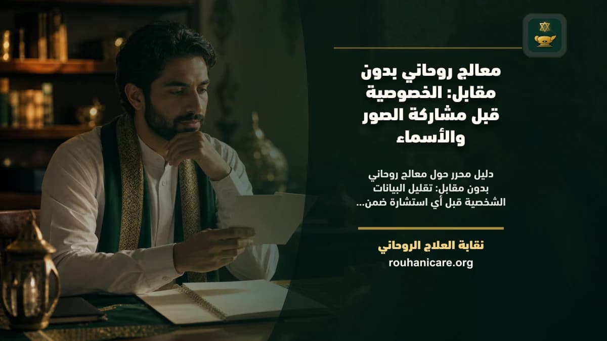 معالج روحاني بدون مقابل: استشارة روحانية موثوقة وسرية