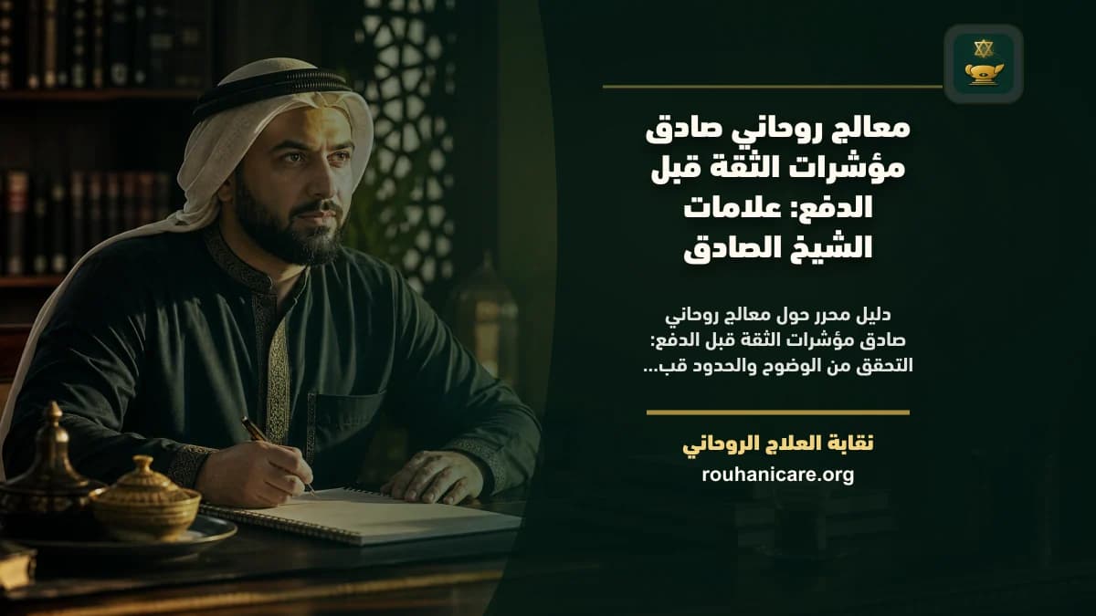 معالج روحاني صادق مؤشرات الثقة قبل الدفع: استشارة روحانية موثوقة وسرية