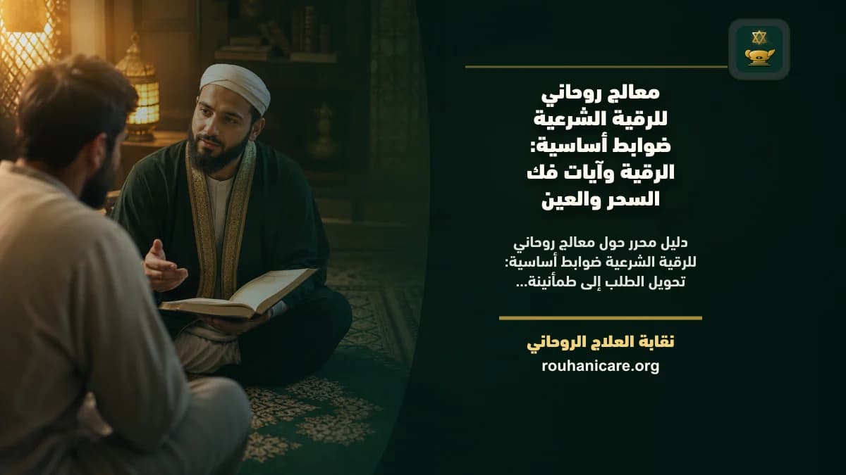 معالج روحاني للرقية الشرعية ضوابط أساسية: دليل اختيار هادئ ومسؤول