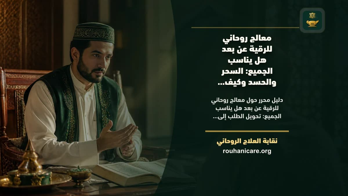 معالج روحاني للرقية عن بعد هل يناسب الجميع: كيف تختار استشارة روحانية بخصوصية؟