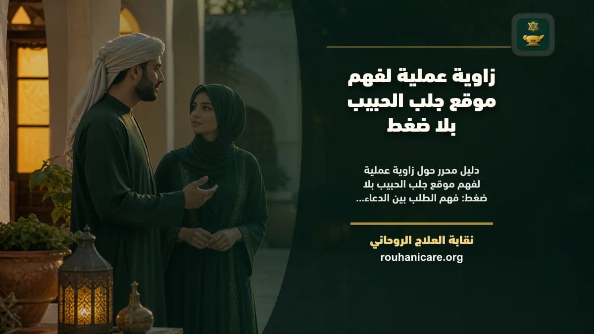موقع جلب الحبيب: استشارة روحانية للصلح والسكينة