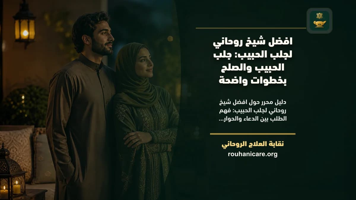 افضل شيخ روحاني لجلب الحبيب: استشارة روحانية موثوقة وسرية
