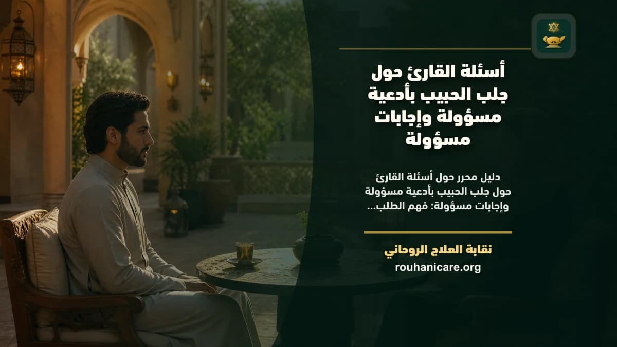 جلب الحبيب بأدعية مسؤولة: فهم روحاني هادئ بلا وعود مبالغ فيها