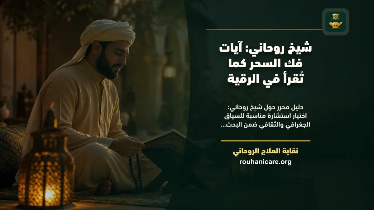 شيخ روحاني: كيف تختار استشارة روحانية بخصوصية؟