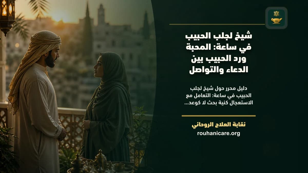 شيخ لجلب الحبيب في ساعة: استشارة روحانية موثوقة وسرية